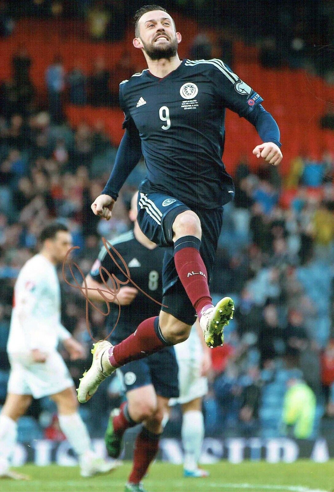 Steven FLETCHER Scotland International SIGNED Autograph 12x8 Photo Poster painting 2 AFTAL COA