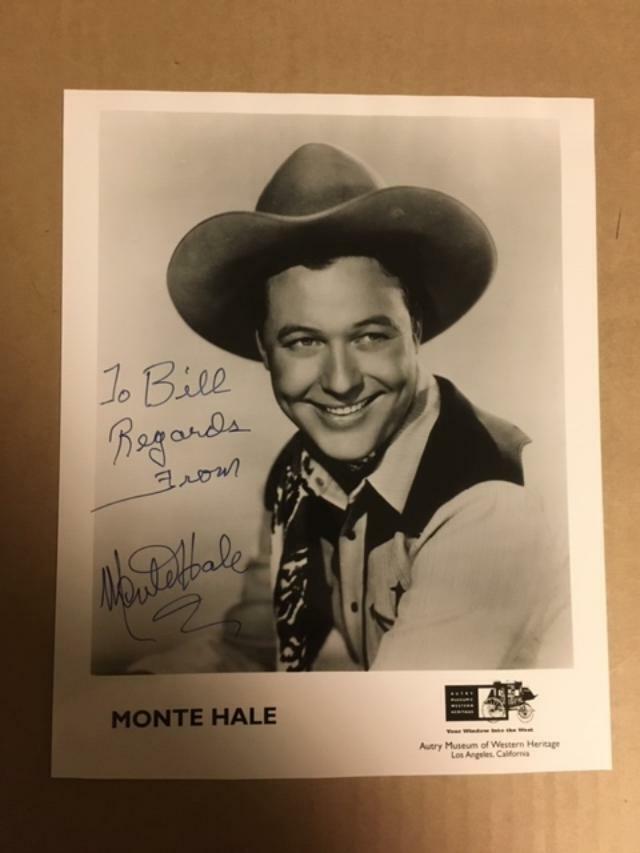 Monte Hale Boldly Signed Autographed 8 x 10 Photo Poster painting with COA