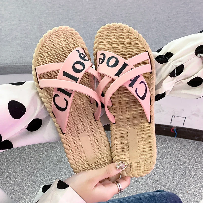 New Style Slippers Women Summer Wear Fashion Korean Style Beach Fashion Women Slippers All-Match Zapatos Para Mujer 2021