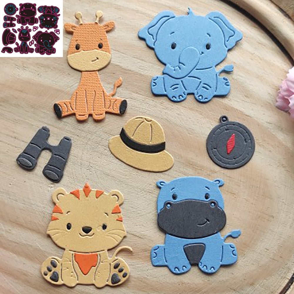 New Animal, sheep, cat, dog, elephant metal cutting die scrapbook for photo album paper diy gift card decoration embossed dice
