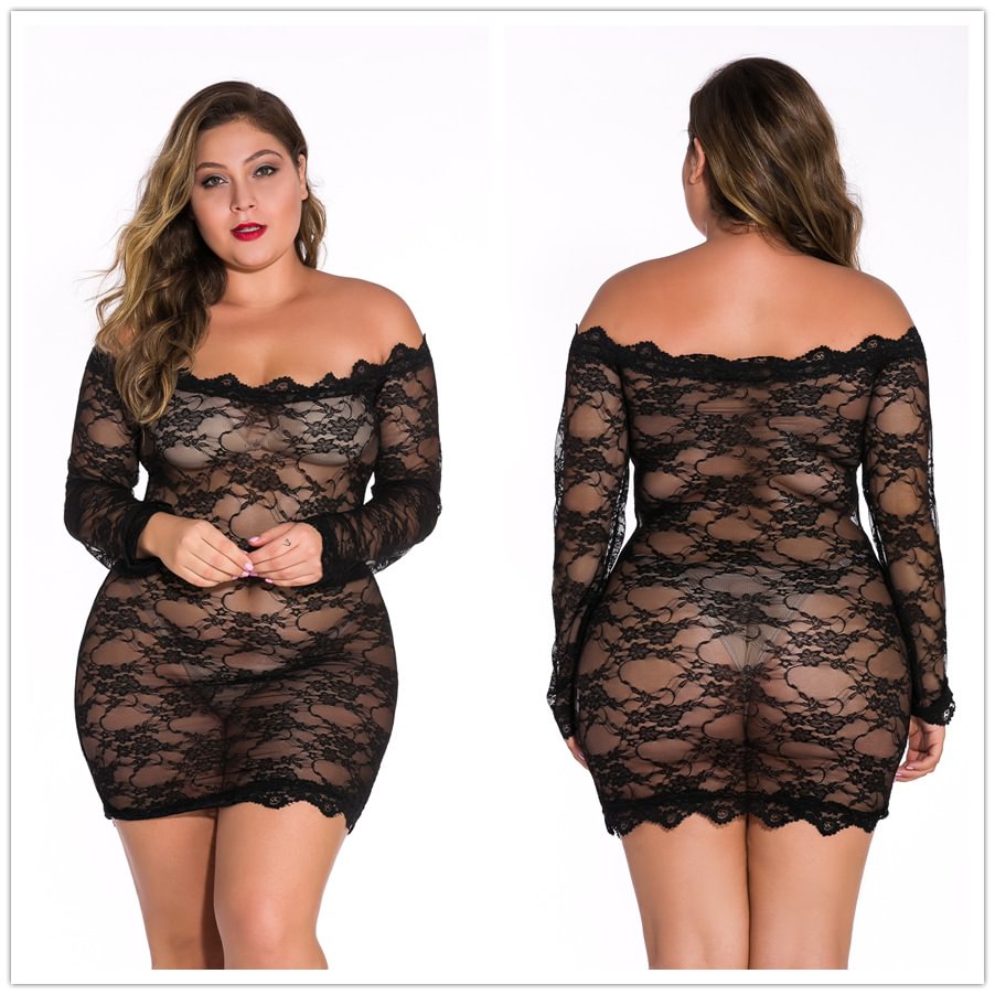 Women's Lace Long Sleeve Large Size Pajamas