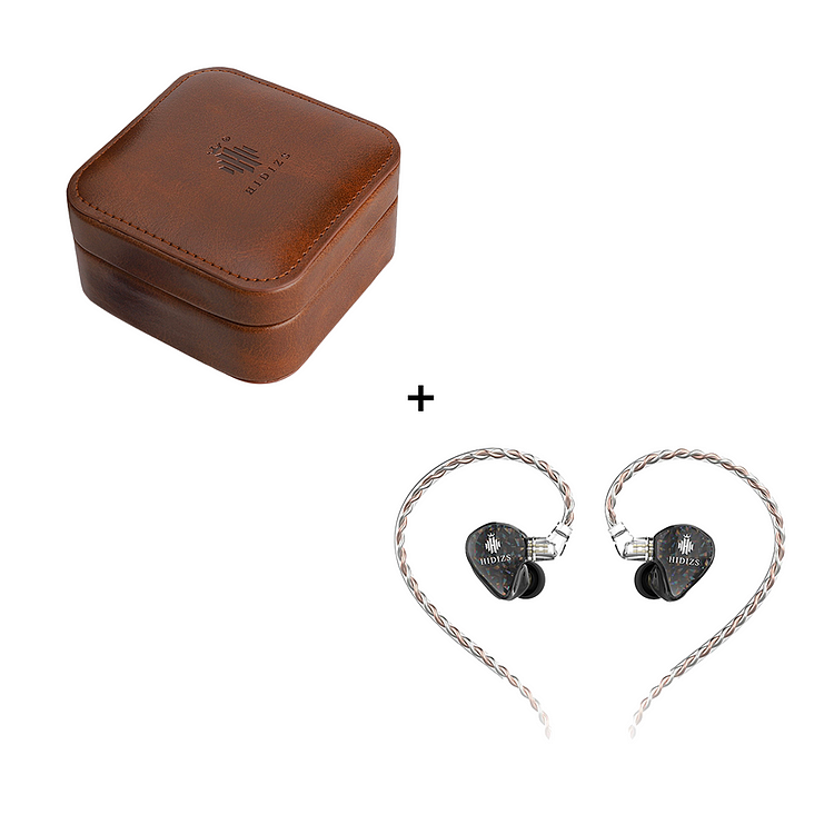 Hidizs EA01 Leather Case+ MS2 Earphones Bundles
