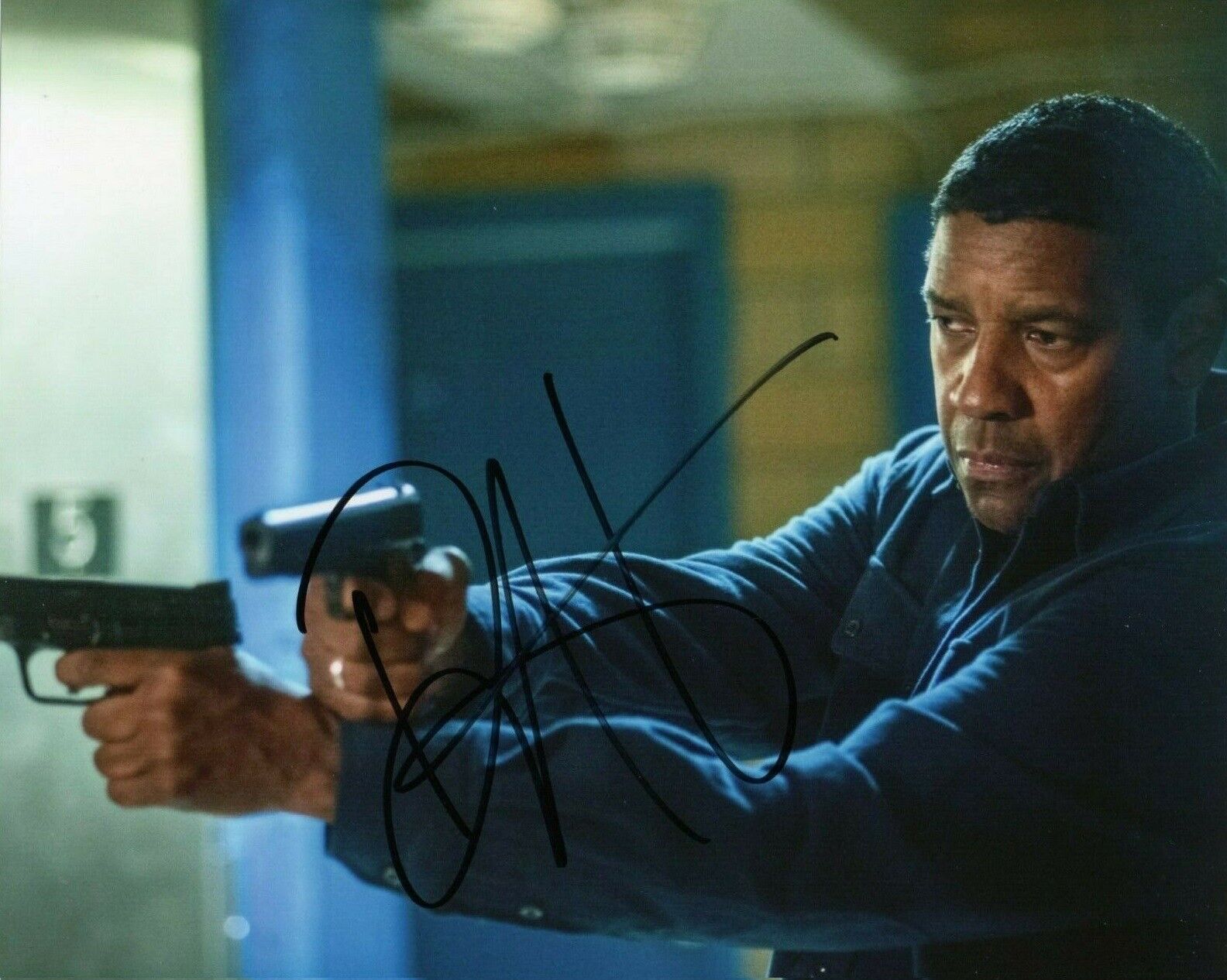 Denzel Washington Autographed Signed 8x10 Photo Poster painting ( Training Day ) REPRINT