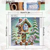 Diamond Painting - Partial Special Shaped Drill - Winter Birdhouse(Canvas|30*30cm)