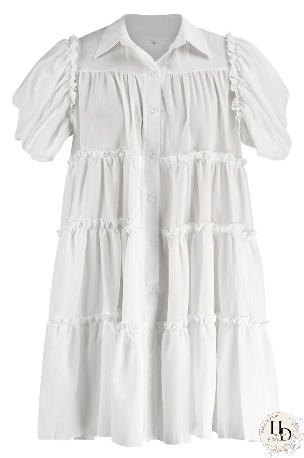 Pink Casual Solid Patchwork Buckle Fold Turndown Collar A Line Dresses