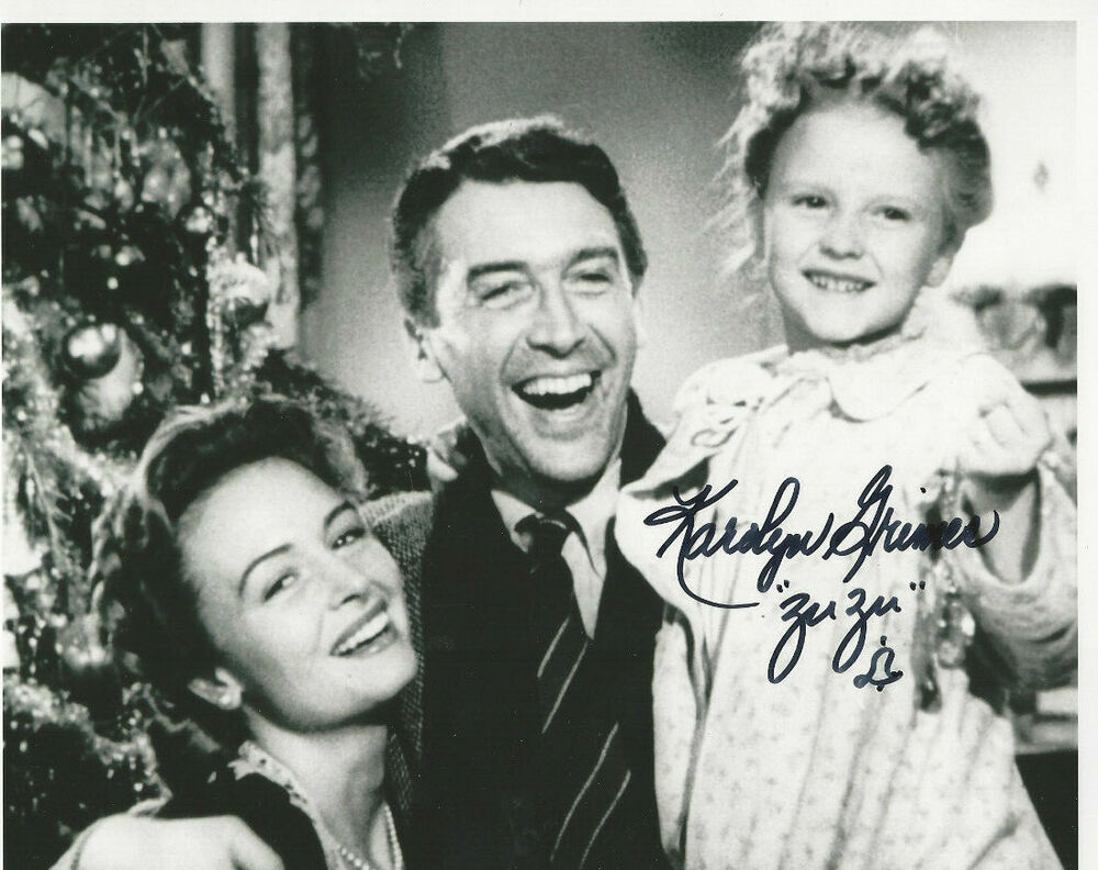 ZUZU autographed 8x10 Photo Poster painting from It's a Wonderful Life smiling ZUZU Smiling  **