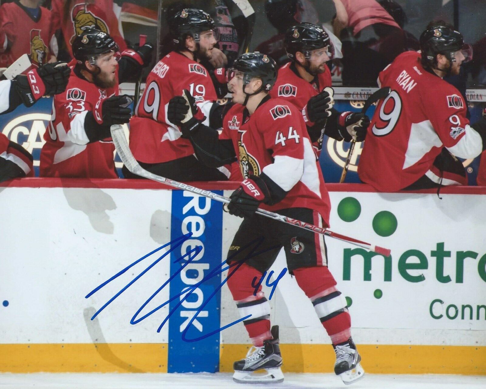 Jean-Gabriel Pageau Signed 8x10 Photo Poster painting Ottawa Senators Autographed COA C