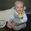 20'' Realistic Lifelike Benson Reborn Toddler Baby Doll Boy with Hand-rooted Blonde Hair & Blue Eyes Opened - RBBI-Myrebornbabydoll&reg; Myrebornbabydoll&reg;