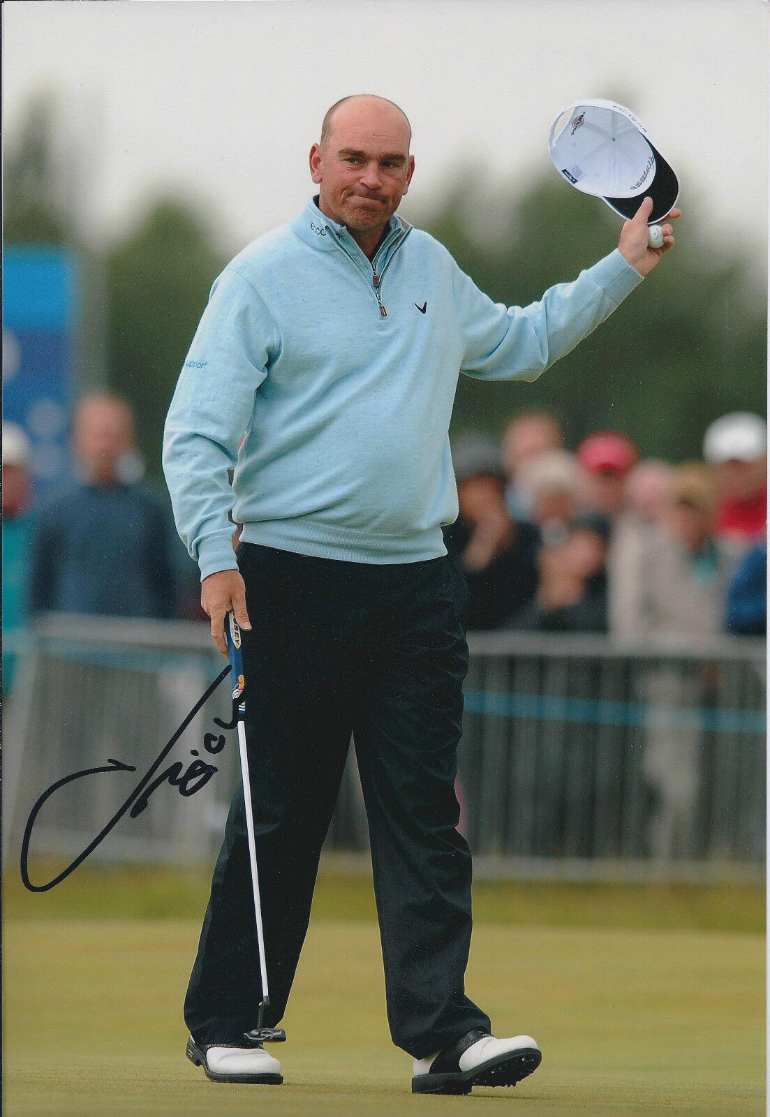 Thomas BJORN SIGNED Autograph 12x8 Photo Poster painting AFTAL COA Portugal Open WINNER Golf