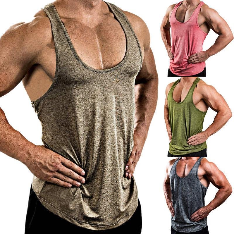 Men's Workout Gym Fitness Vest T-Shirts