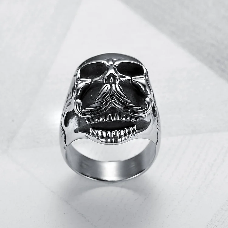 Bearded Skull Men's Ring