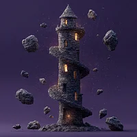 Spiral Tower - Diamond Painting