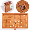 32-step wooden puzzle box toy, handmade, Luban lock storage box