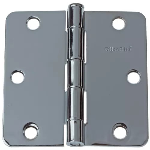 pornhint Pornhint 3.5" Polished Chrome Door Hinges 1/4" Radius Hinge 3514-PC 3-1/2" New