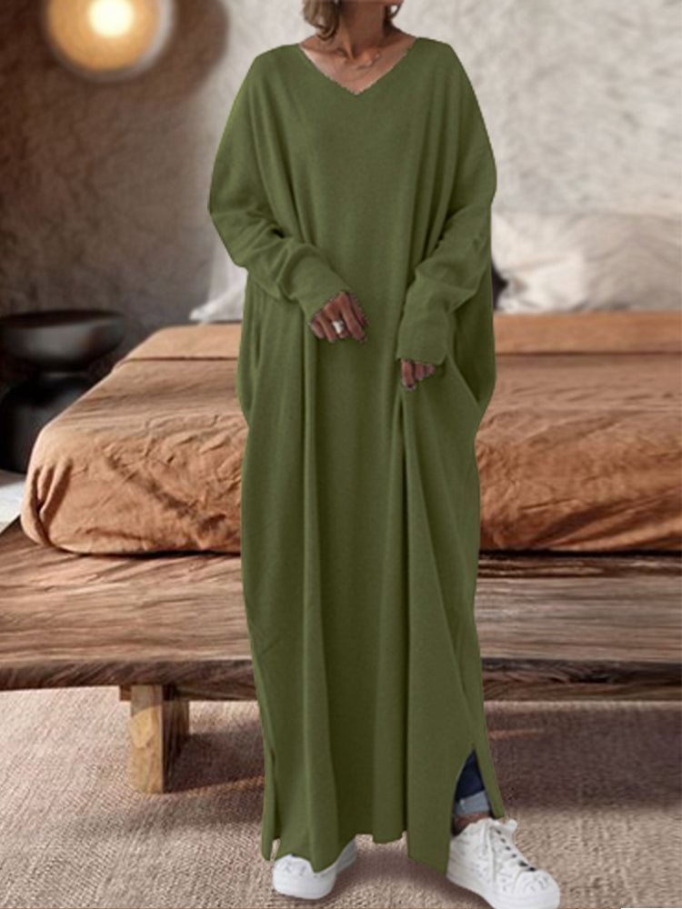 Wabi-Sabi Japanese Pullover Oversized Dress