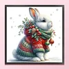 Winter Rabbit-18CT Stamped Cross Stitch 30*30cm/11.81*11.81in