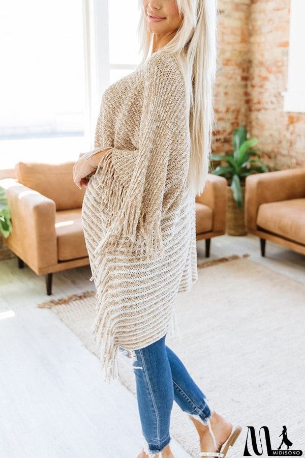 MidiSono - Sweet And Innocent Chenille Poncho Top