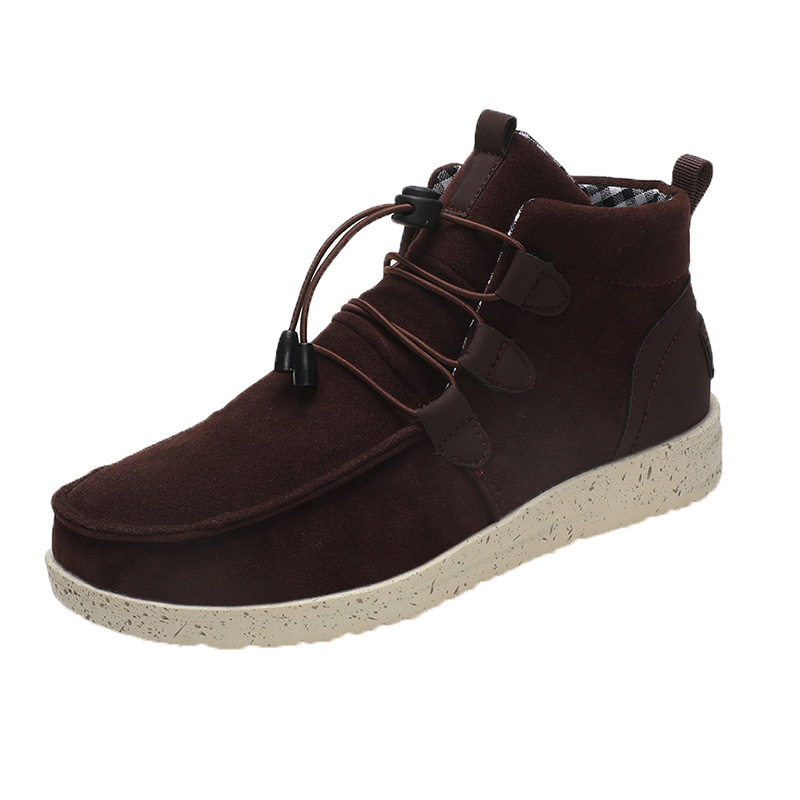 Women's Leisure Fashionable Belt Buckle High Top Shoes