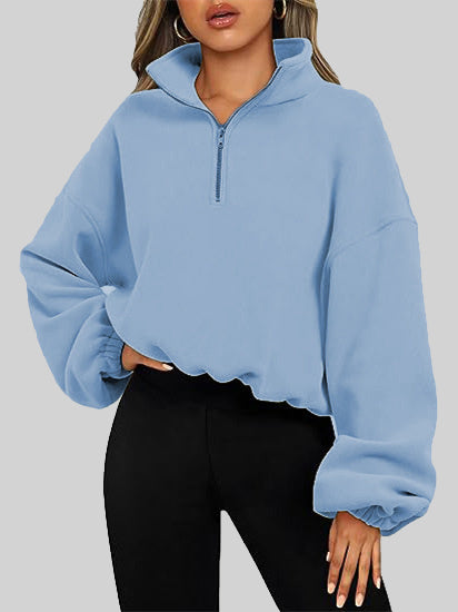 Women Long Sleeve V-neck Graphic Floral Printed Top