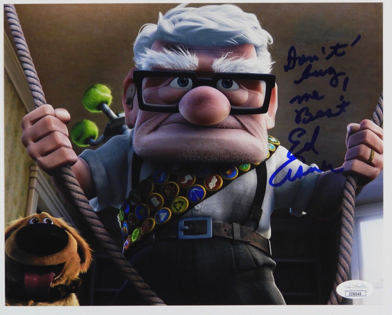 Ed Asner Autograph JSA 8 x 10 Signed Photo Poster painting Up