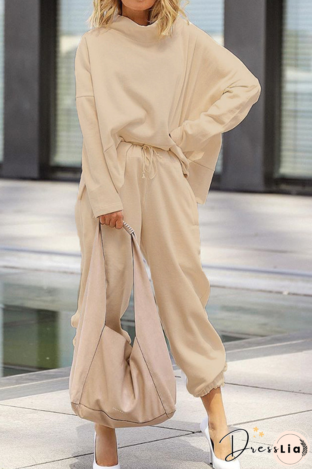 Solid Stand Collar Two Pieces Sets