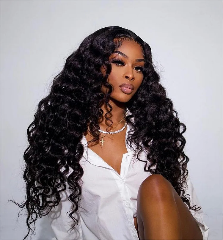 Affordable Loose Wave Hair Pre-Plucked 13x4 HD Lace Wigs with Baby Hair