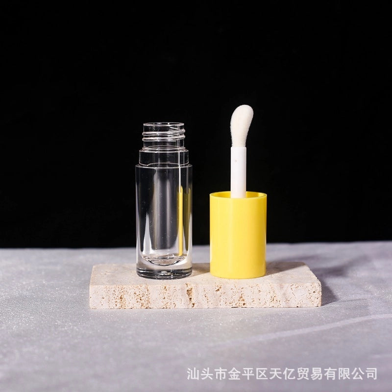 In Stock Free Shipping 6ML Large Capacity Lip Gloss Sub-bottle Lip Glaze Empty Tube Large Brush Head Concealer Round Tube Cosmetic Packaging Material