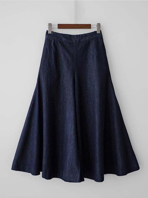 Loose Wide-Leg Empire Jean Pants