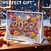 DIY 2027 Diamond Painting Calendar Art Kit Paper Desk Calendar Desktop Decoration Craft Kit