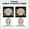 Seashell DIY Pearl Art Diamond Painting Kit for Adult Home Decor 25x25cm With Frame