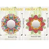2pcs/set DIY Flowers Hanging Mirror Diamond Art Wall Door Decoration Kit