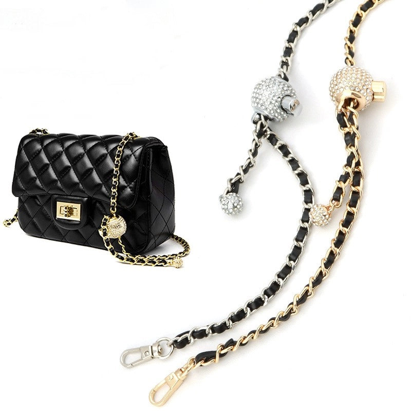 5 Pieces Alloy Solid Color Bag Chain Bag Straps