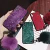 Hair Ball Airbag Bracket Diamond Huawei iPhone Samsung Case