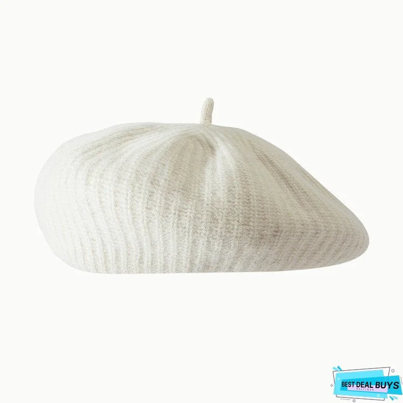 Fashion Personality Wool Beret Women England Retro