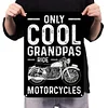 Cool Grandpa Riding Motorcycle - Metal Tin Signs(8*12Inch/12*16Inch) - Garage&Transport