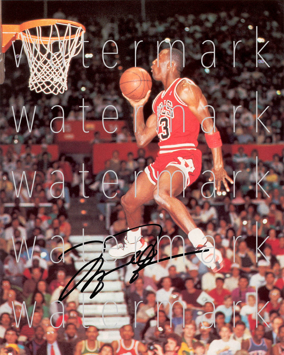 Michael Jordan signed Chicago Bulls Photo Poster painting 8X10 poster picture autograph RP