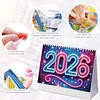 2026 Girls DIY Diamond Painting Paper Desk Calendar for Home Living Room
