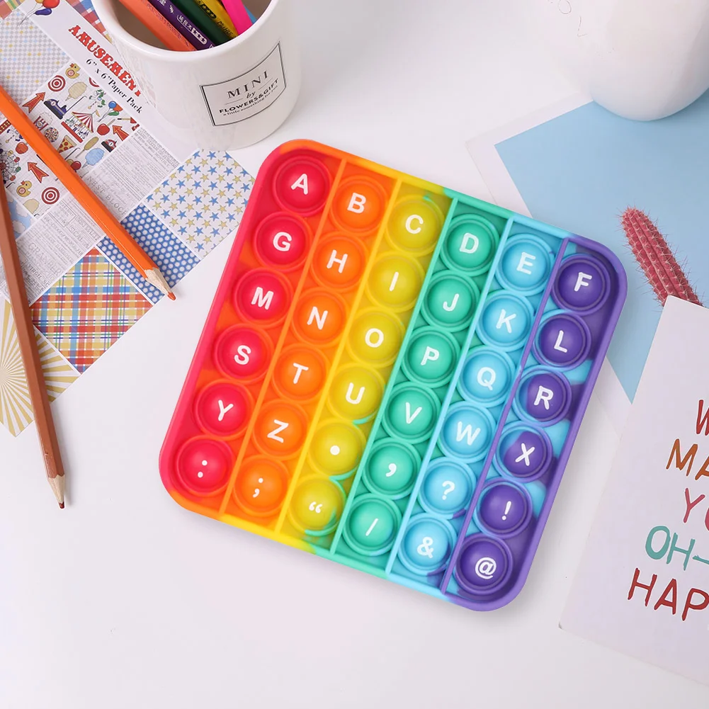 Autism Needs Simple Anti Anxiety Push Bubble Sensory Puzzle Toy (Letter)