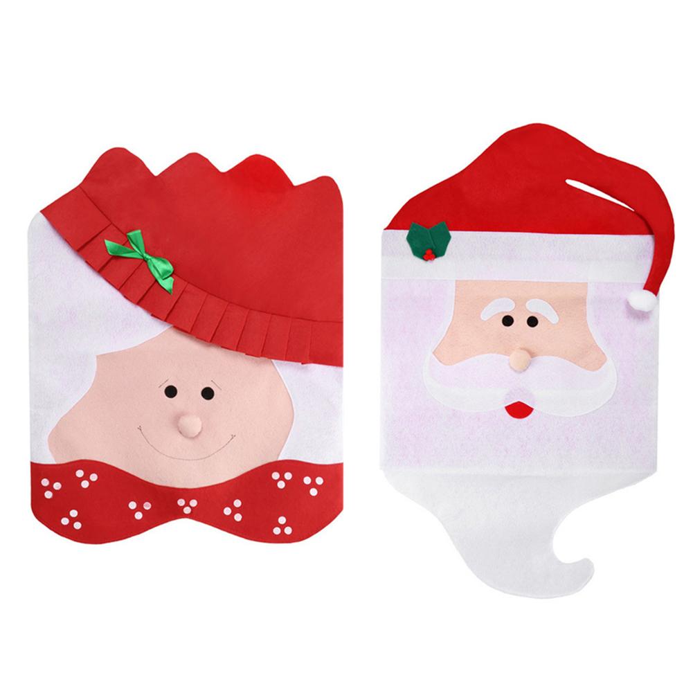 

Christmas Chair Cover Supply Table Decorative Gifts Santa Claus Mrs. Claus, 44mm*54cm, 501 Original