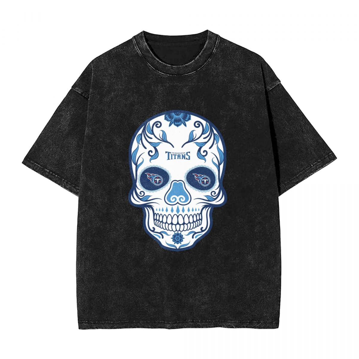 Tennessee Titans Skull Vintage Oversized T-Shirt Men's