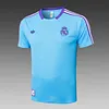 2025/2026 Real Madrid pre-match training Light Blue Shirt+Shorts 1:1 Thai Quality