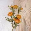 7 Heads Ranunculus Berry Artificial Stem Flower