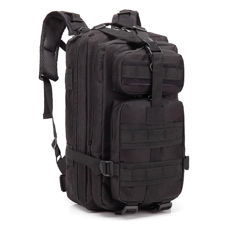 30L Outdoor Sports Waterproof Backpacks Large Storage Rucksack (Black)