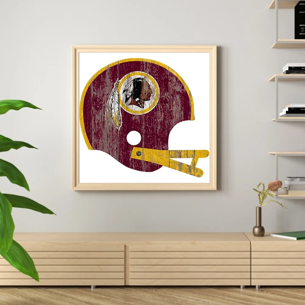 Diamond Painting - Full Round Drill - Washington Commanders(30*30cm)