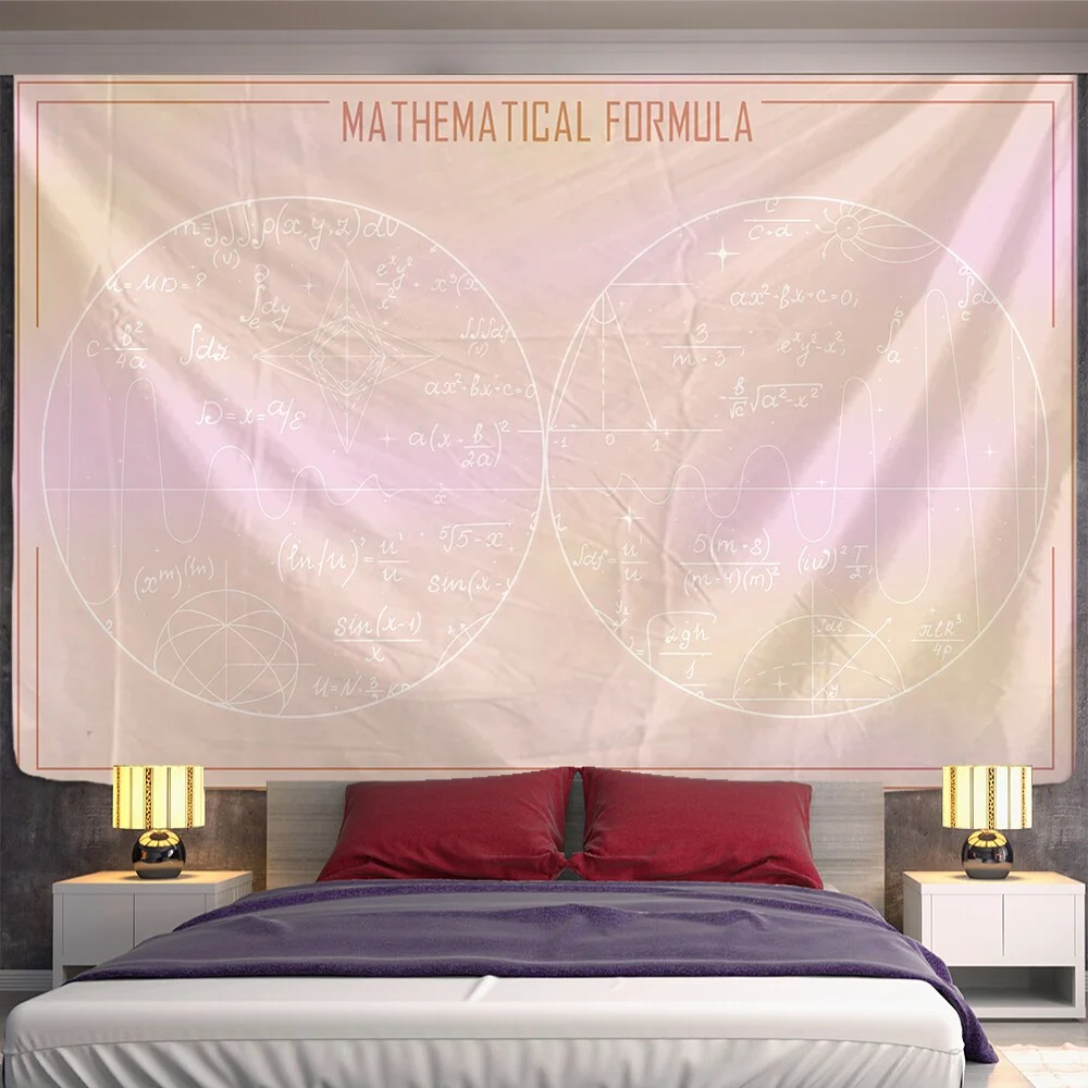 Sun Constellation Compass Mandala Tapestry Wall Hanging Celestial Wall Tapestry Hippie Wall Carpets Dorm Decor Psychedelic Tape