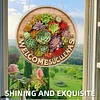 Plants DIY Diamond Painting Hanging Pendants Acrylic Crafts Kit for Home Wall Decor