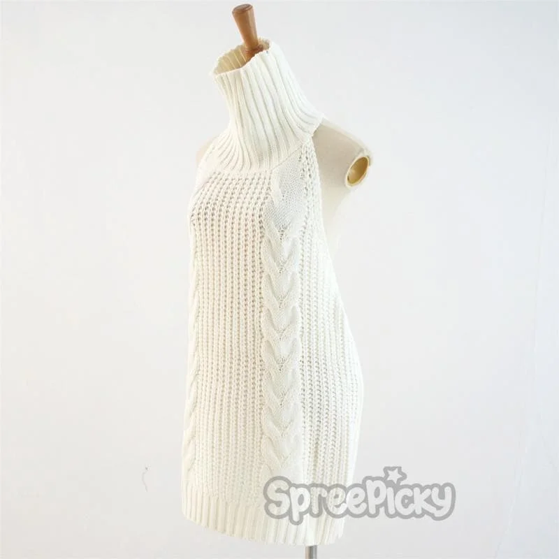 [FreeShip] Virgin Killer Sweater Dress SP178781