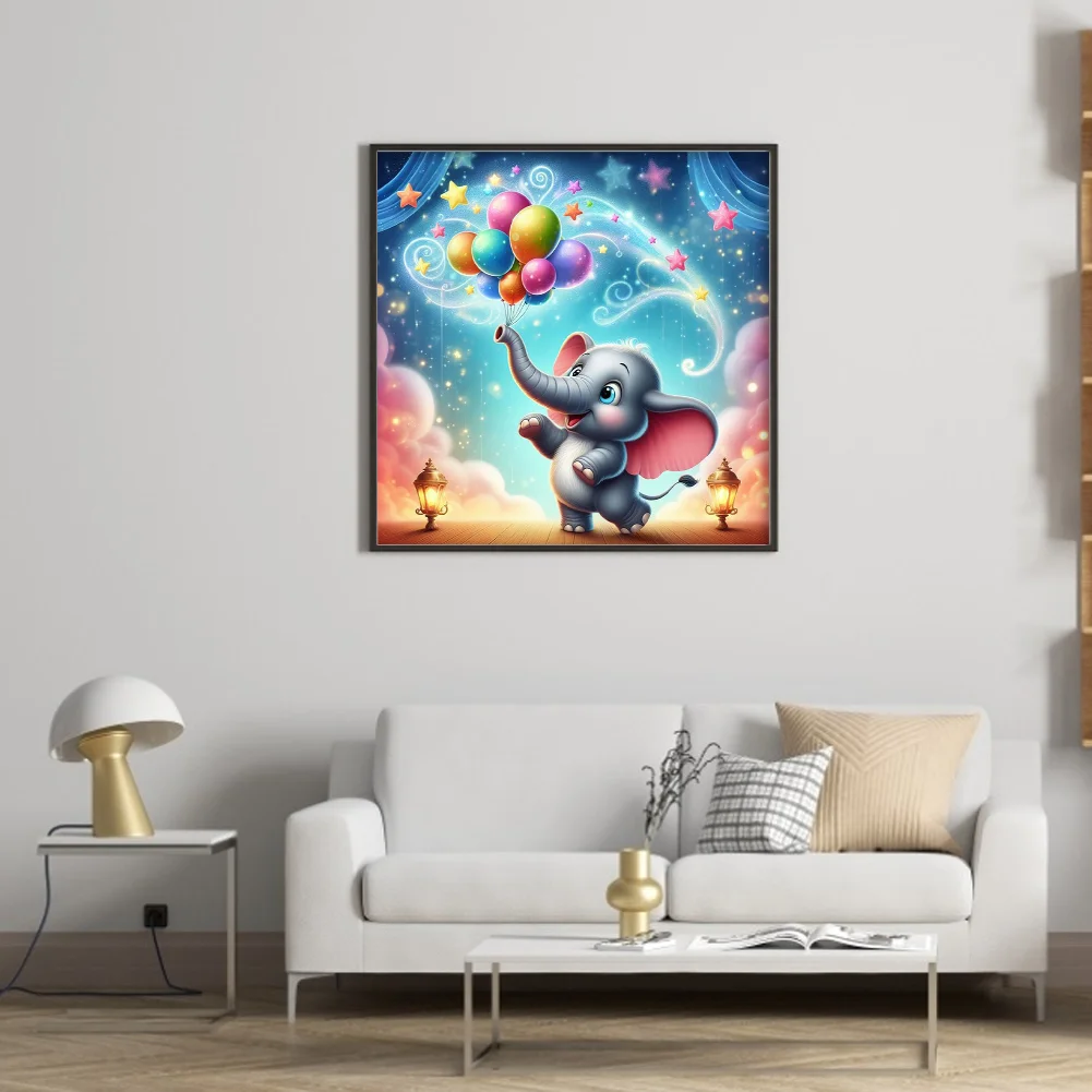 11CT Full Stamped Cross Stitch - Dumbo(Canvas|40*40CM)