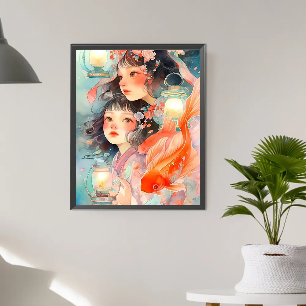 Full Round Diamond Painting 40*50cm - Girl