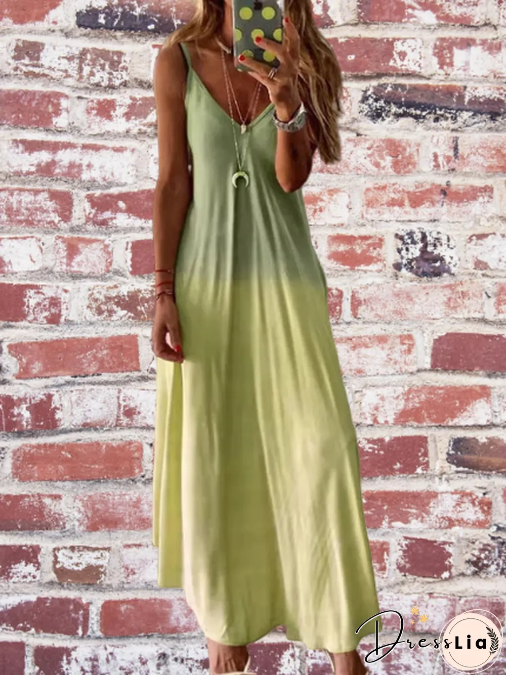 Women Casual V Neck Cotton Sleeveless Summer Dresses